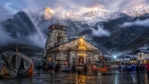 Kedarnath Temple in the Garhwal Himalayas of Uttarakhand