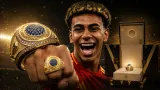 Spain celebrate FIFA World Cup 2026 Winners Rings after the final victory over Argentina