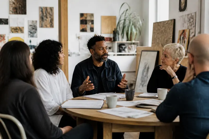 Artists sharing concerns about AI impacts on creativity.