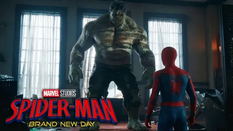 Tom Holland as Spider-Man in hand-sewn suit on Queens rooftop at golden hour
