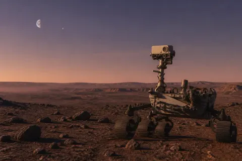 Perseverance Rover captures Earth disappearing behind Phobos
