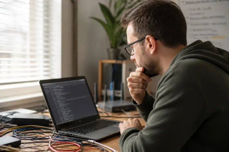 A setup displaying WSL and Docker network configurations with container communication issue.