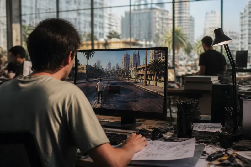 A screenshot from the leaked GTA 6 gameplay footage.