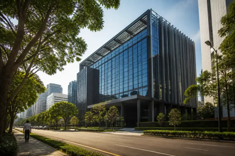World Liberty Financial headquarters showing modern architecture.