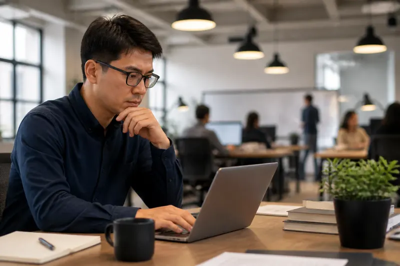 OpenAI's new ChatGPT Work platform in a modern office environment