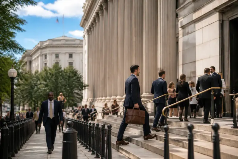 U.S. Treasury Department building in Washington D.C.