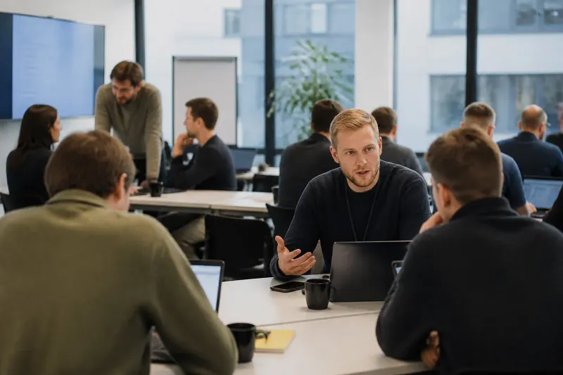 Pistachio's phishing cybersecurity training at their Oslo headquarters