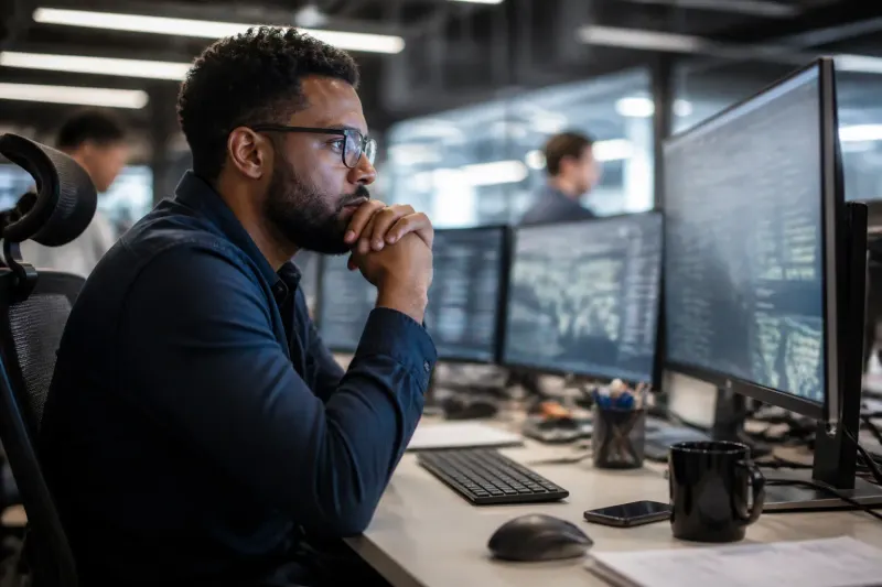 A visual representation of malware detection in a cybersecurity environment