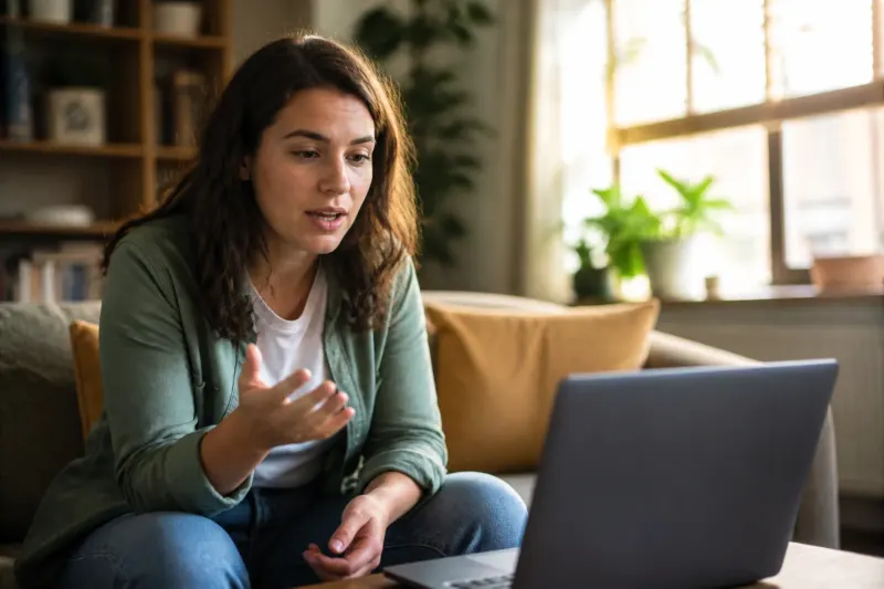 An individual texting an AI assistant from their smartphone, showcasing interactive features.